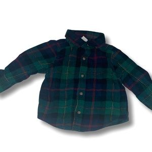 Old Navy Toddler Plaid Button Down Long Sleeve